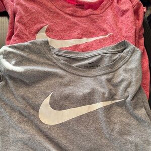 Nike Kids' Red and Gray Short Sleeve Tees